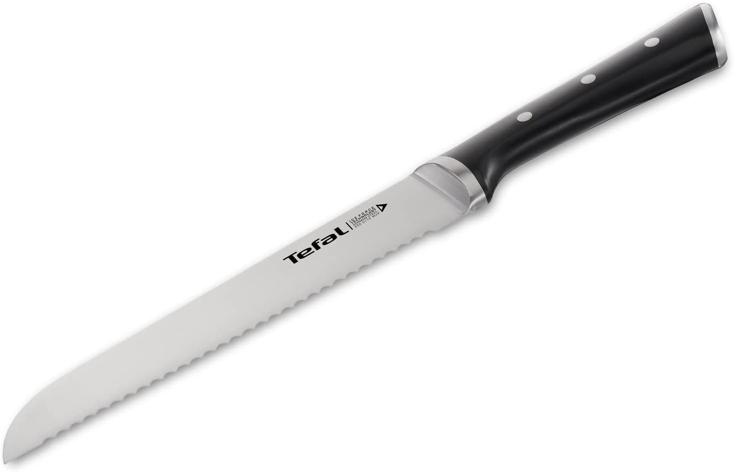 Tefal Ingenio Ice Force Knife - Stainless Steel, Black.