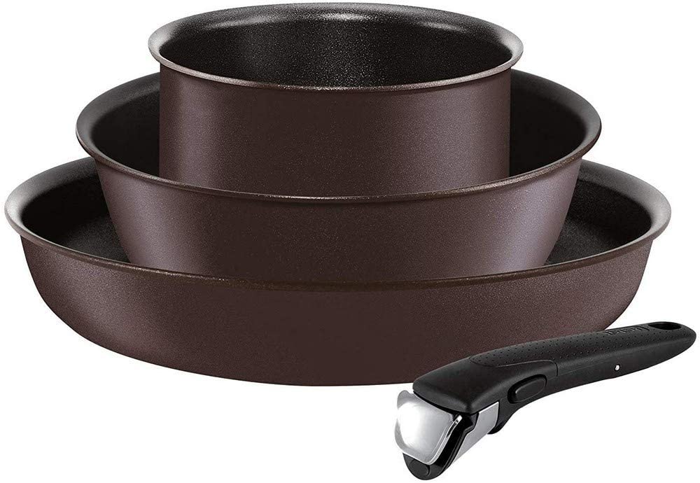 Tefal Ingenio L6559702 5 Chef Frying Pan Set/PANS Aluminium Black 26 cm
