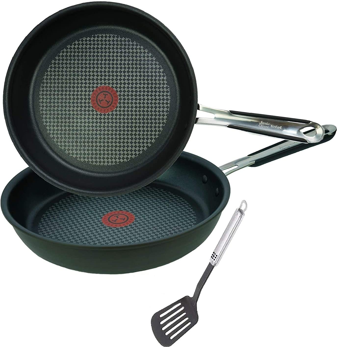 Tefal Jamie Oliver E75603 Hard Anodised Professional Frying Pan 28 cm with Non-Stick Coating Suitable for All Hobs Including Induction Hobs