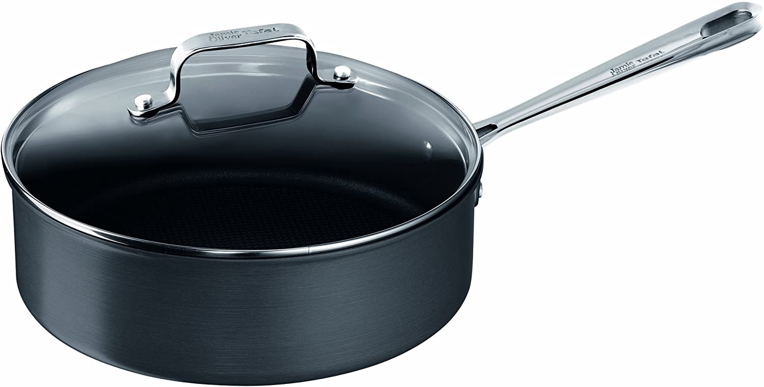 Tefal Jamie oliVer pfanne Hard Anodised E86532 eloxiert / edelstahl