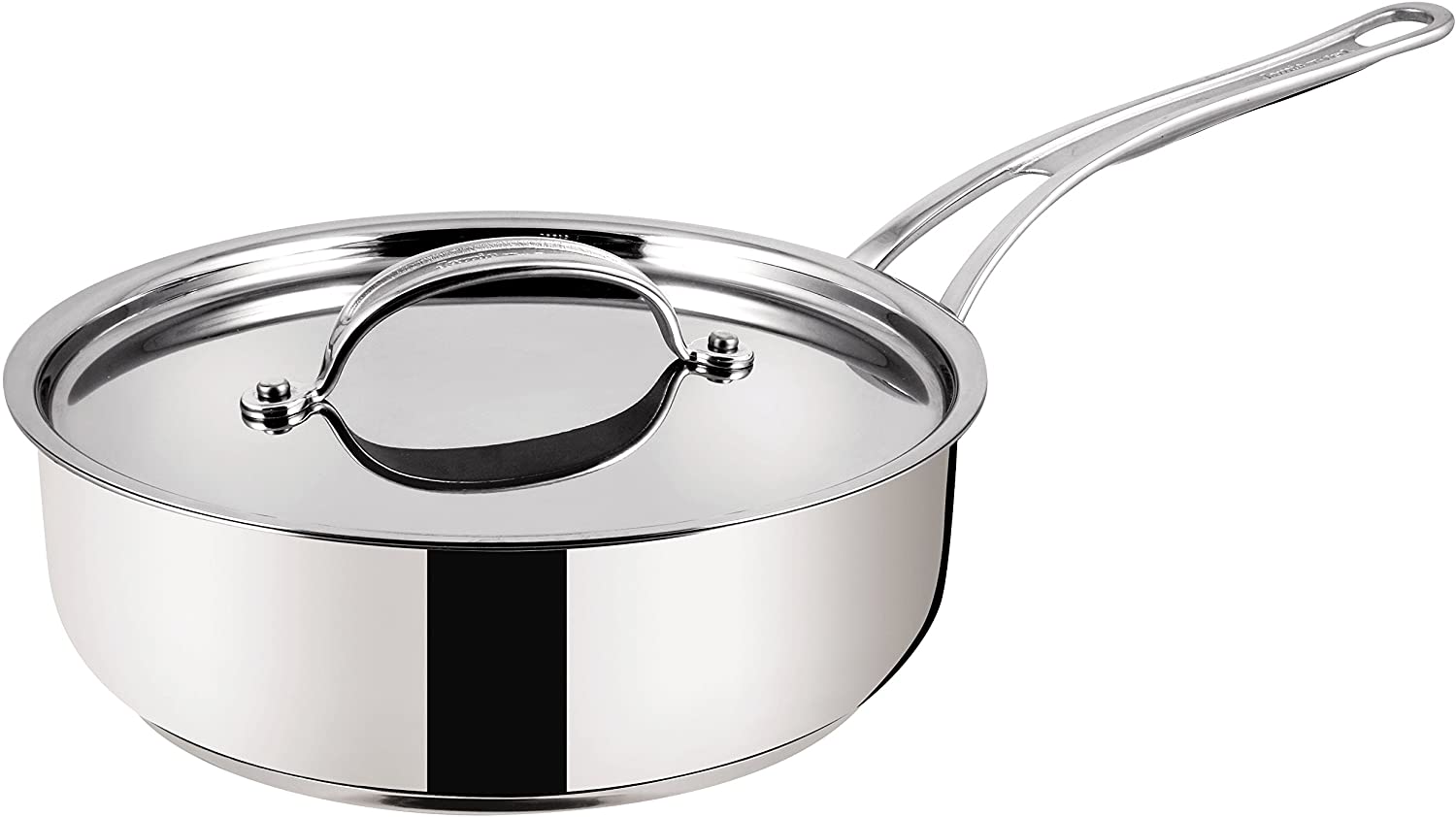 Tefal Jamie Oliver Premium Series Stainless Steel Non-Stick Frying Pan, 24 cm