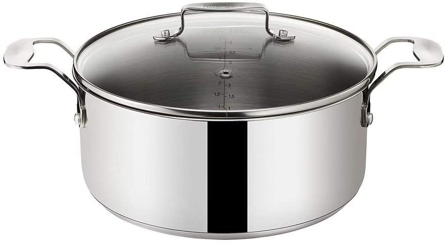 Tefal Jamie Oliver Professional Series/Glass Lid 28 cm/Stainless Steel/Jamie Oliver/Perfect View