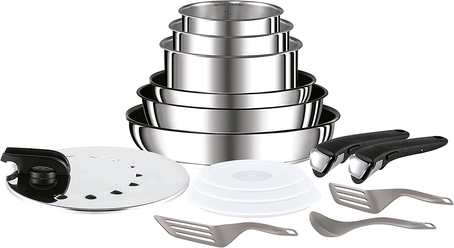 Tefal L94096 Ingenio Preference pans, stainless steel