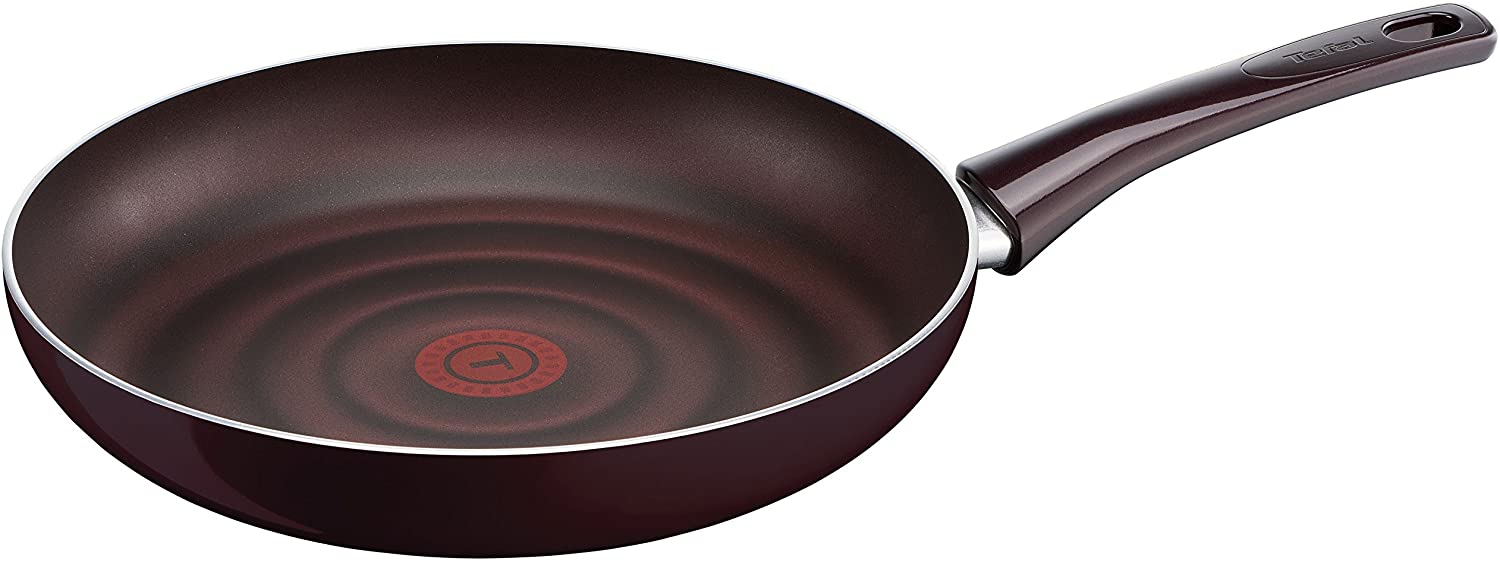Tefal Pleasure D51106 Pan, 28 cm, non-stick, burgundy