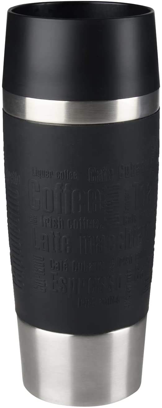 Tefal – Stainless Steel Travel Mug – Black, 8.2 x 8.2 x 8 Inches
