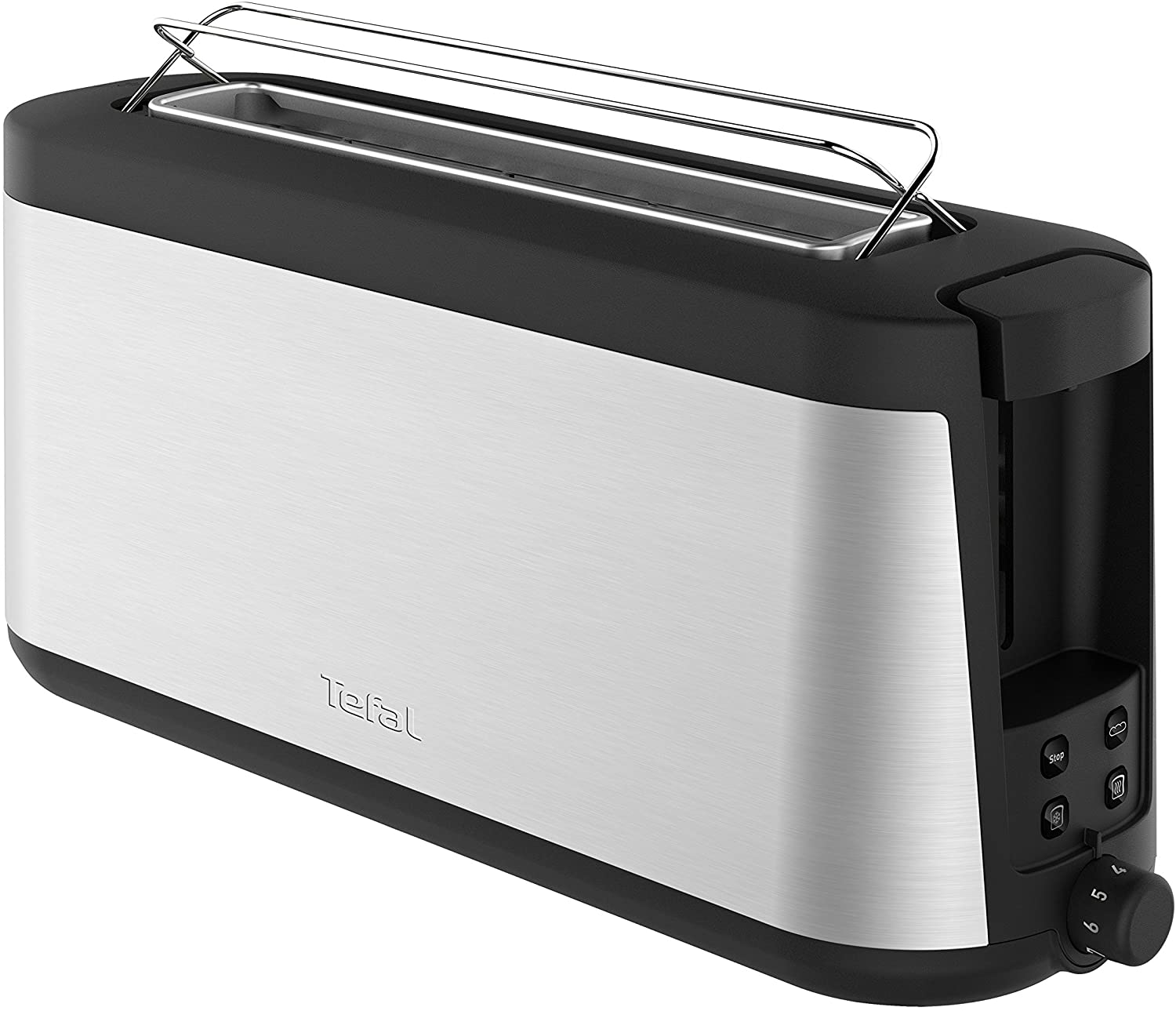 Tefal Element TL4308 Toaster, 7 Browning Levels, 1000 Watts, Silver/Black