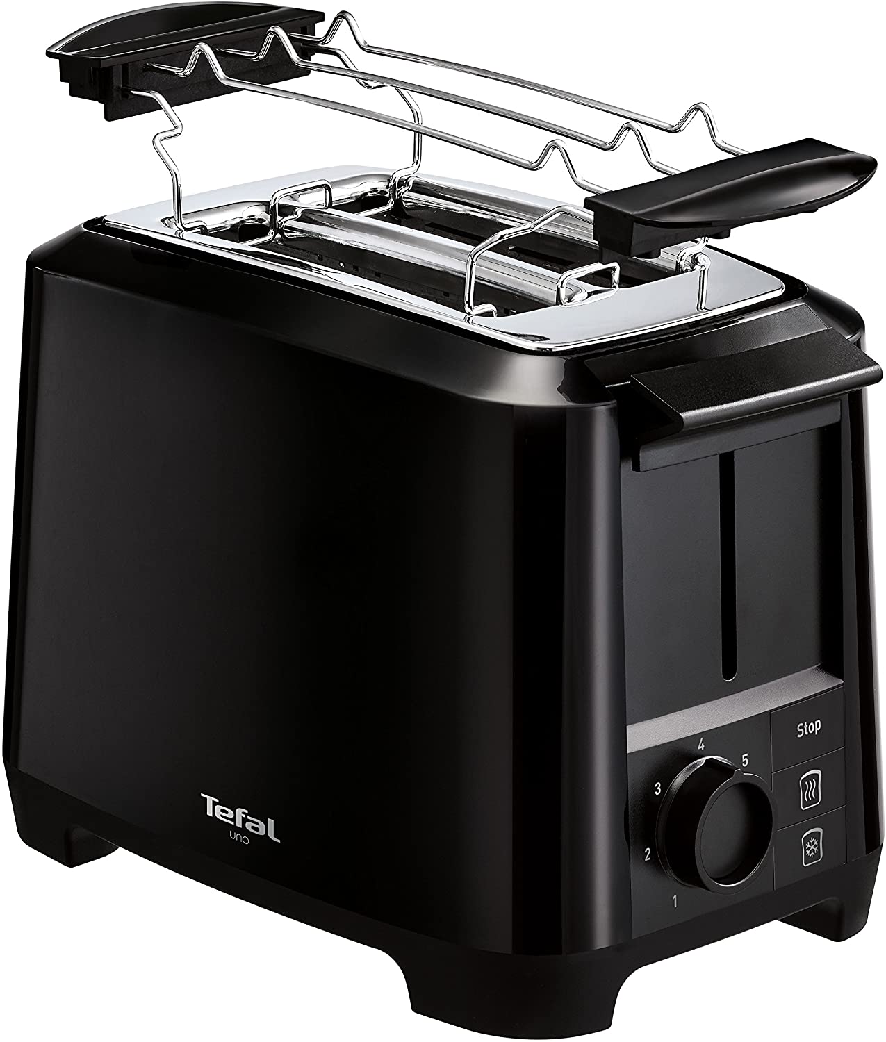 Tefal TT1408 Uno 2S Toaster, Black