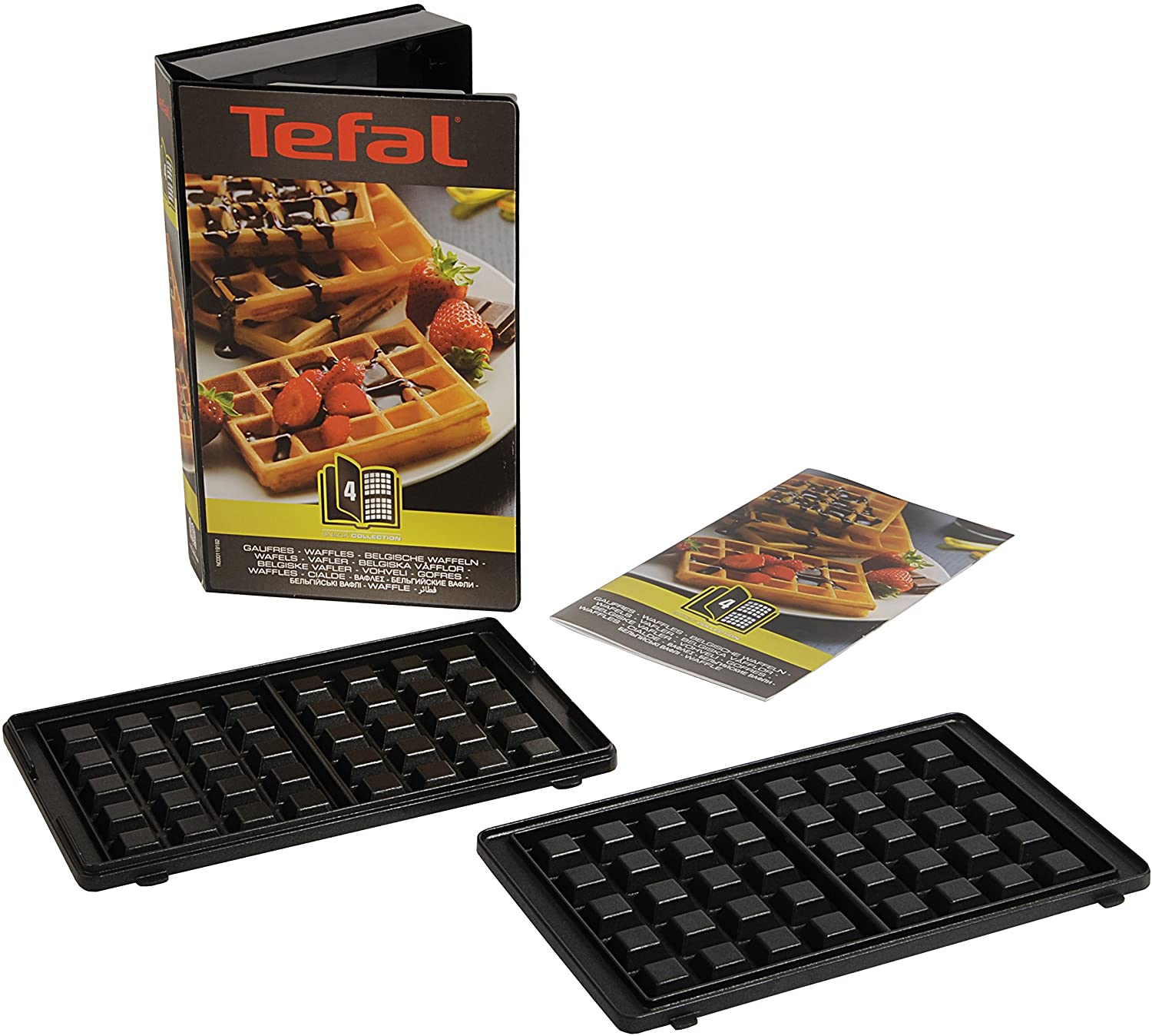 Tefal XA800412 Collection Snack Set for Waffle Recipe Book 4.4 x 15.5 x 24.2 cm