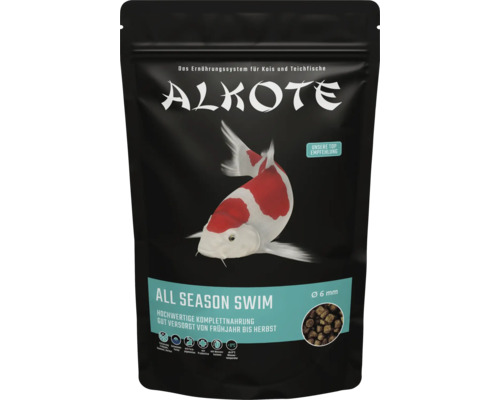Pond food ALKOTE All Season "swim" 6 mm 500g sinking koi food for the entire feeding period with prebiotics