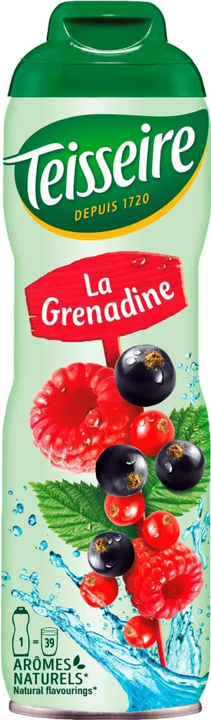 Teisseire Getränke-Sirup Grenadine 600ml - Intensiv im Geschmack (1er Pack)