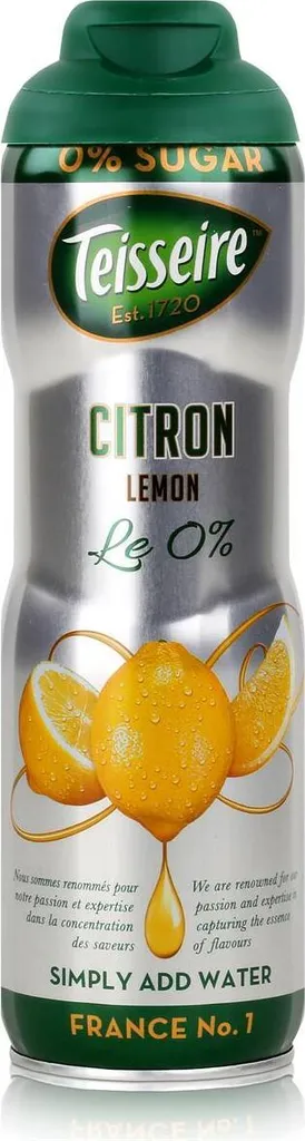 Teisseire Getränke-Sirup Lemon/Zitrone 0% - 600ml (1er Pack)
