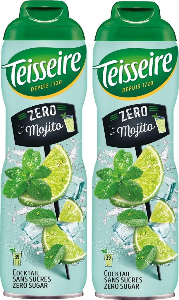 Teisseire Getränke-Sirup Mojito 0% 600ml - Cocktails (2er Pack)