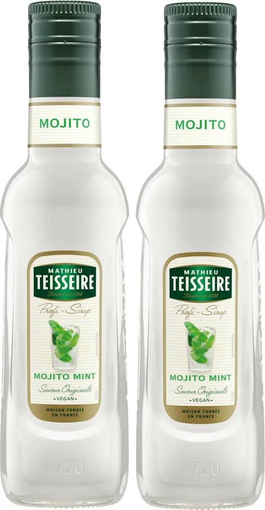 Teisseire Getränke-Sirup Mojito Mint 0,25L (2er Pack)
