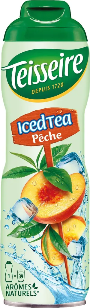 Teisseire Getränke-Sirup Pfirsich Tee 600ml - Intensiv im Geschmack (1er Pack)