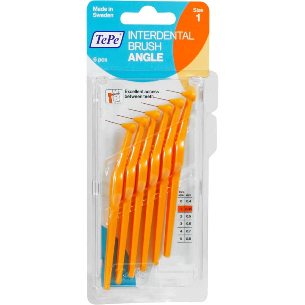TEPE Angle Interdental Brush 0.45mm orange