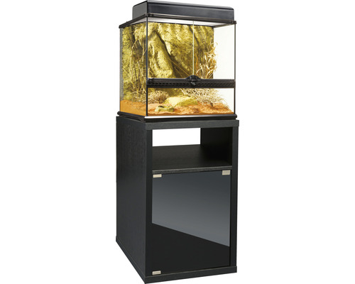 Terrarium combination EXO TERRA including compact top, base cabinet 45 x 45 x 125.5 cm black