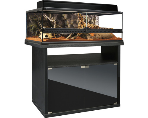 Terrarium combination EXO TERRA including compact top, base cabinet 90 x 45 x 110.5 cm black