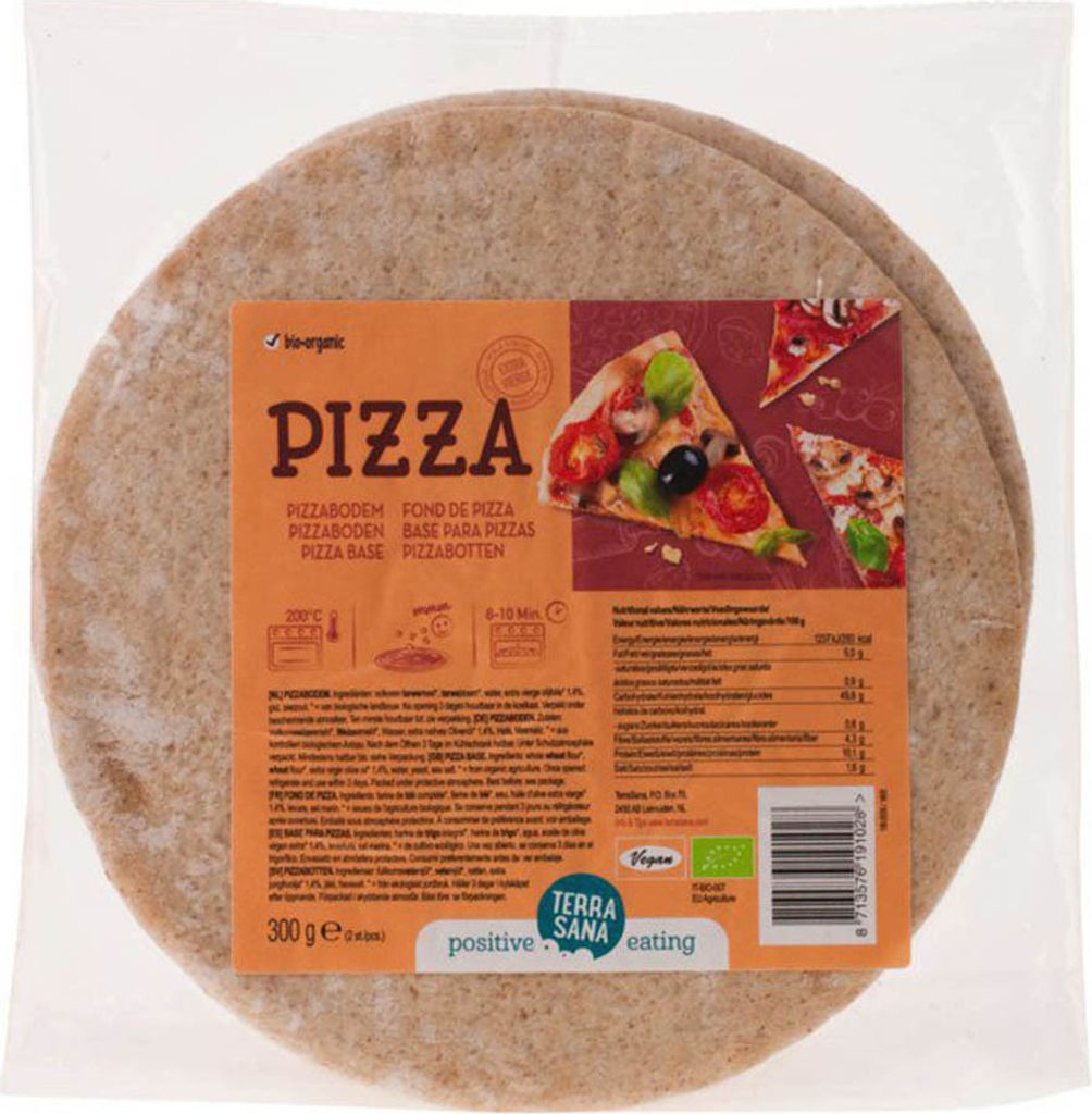 Terrasana pizza bases, 2-pack, 300g