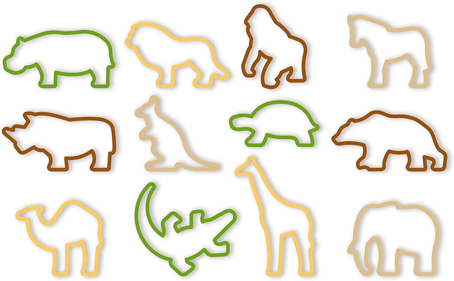 Tescoma 12-Piece Cookie Cutters Zoo Delícia Kids