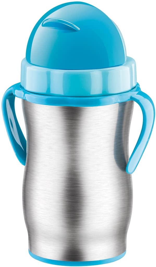 Tescoma Thermos flask for children with Cañita, stainless steel, multi-coloured, 9.6 x 9.6 x 19.2 cm
