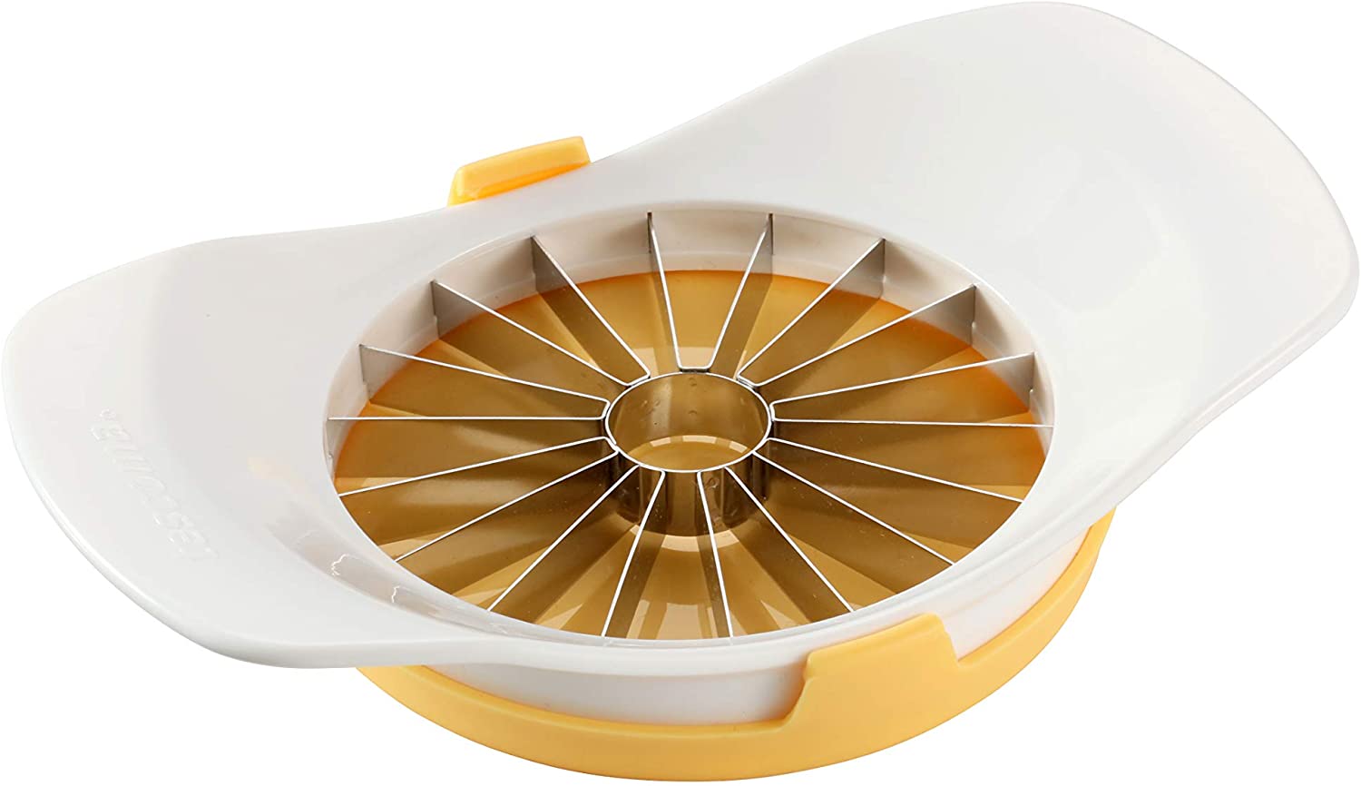 Tescoma Apple Slicer with Blade Protector, Stainless Steel, White/Yellow 21.5 x 14 x 4 cm