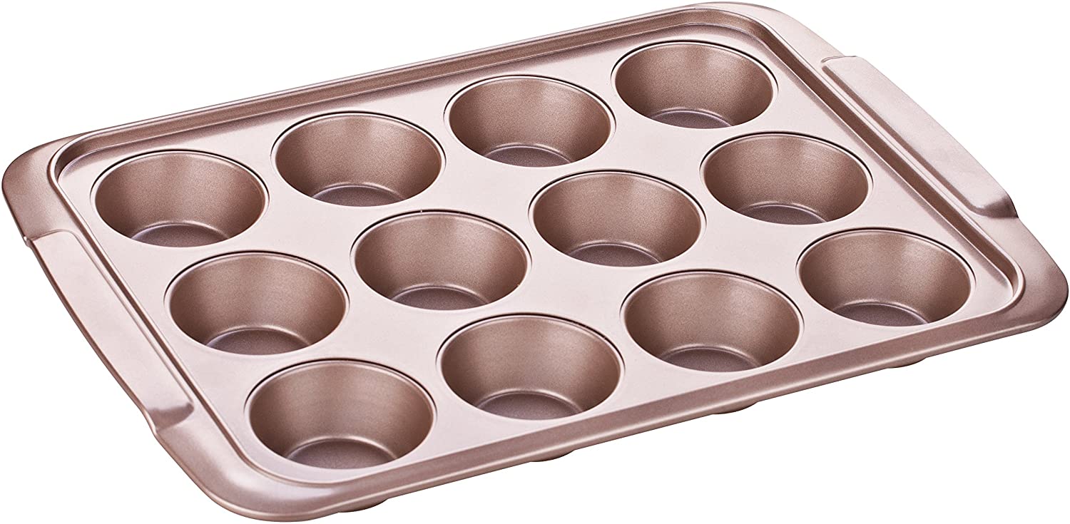 Tescoma Delicia 12 Muffins 623560 Baking Dish 39 x 28 CM gold