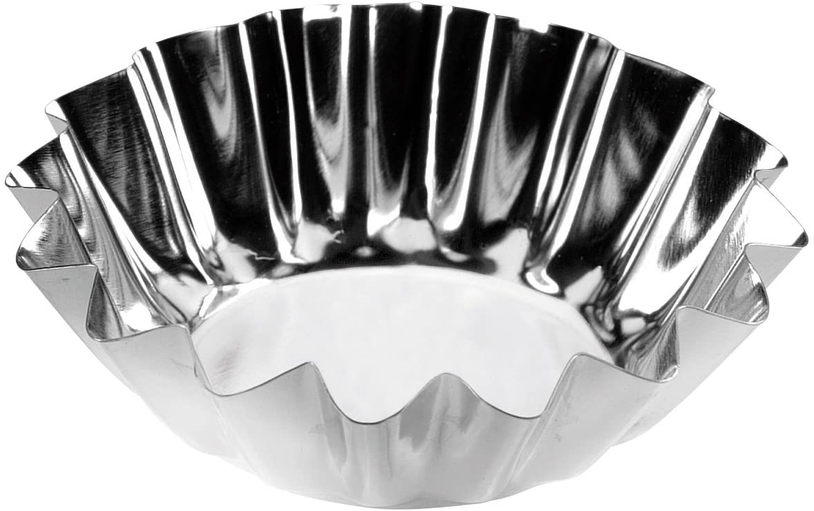 Tescoma Tartlet Moulds, Stainless Steel, Silver, 16 x 12 x 3.8 cm