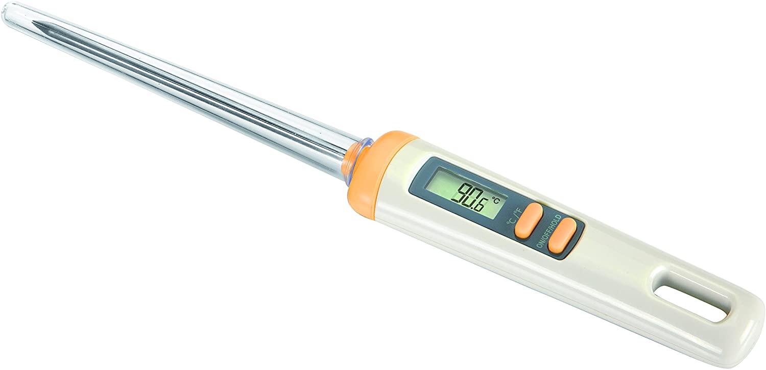 Tescoma Delicia Digital Thermometer, Steel, White/Yellow