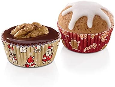Tescoma Delícia Mini Baking Cases 4 cm Pack of 100 Assorted Christmas