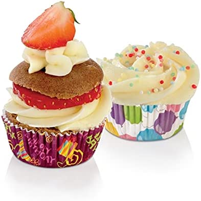 Tescoma Delicia Paper Party Mini Baking Cups, 4 cm Pack of 100 Assorted Colours