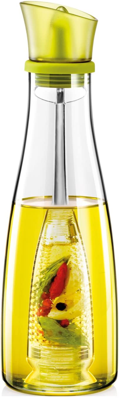 Tescoma Oil Bottle, Glass, Green/Transparent, 8.1 x 8.1 x 20.5 cm