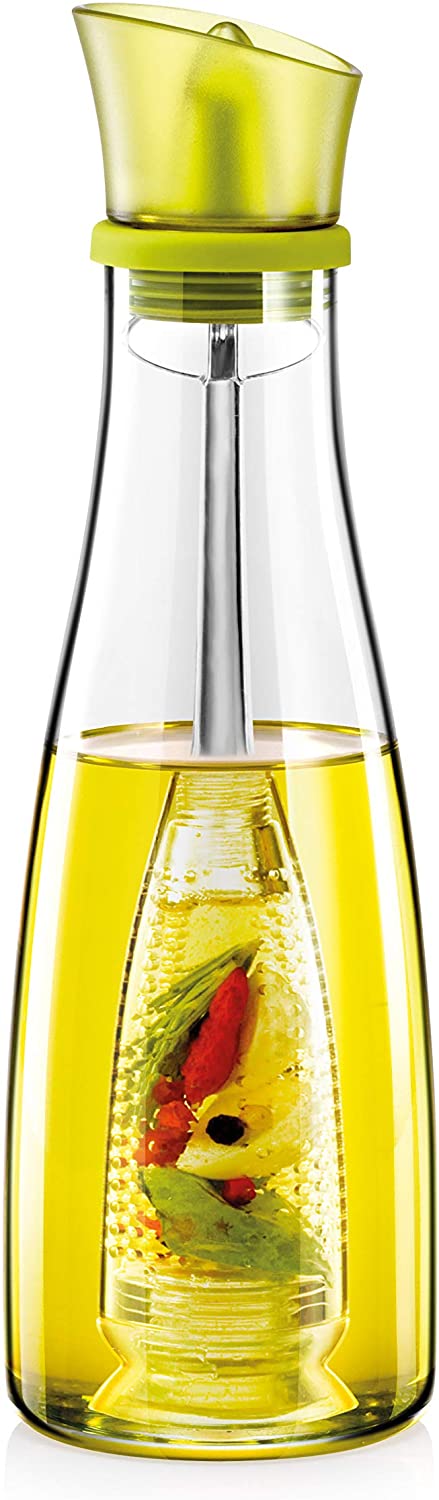 Tescoma 642762 Oil Bottle, Glass, Green/Transparent, 25 x 7.5 cm