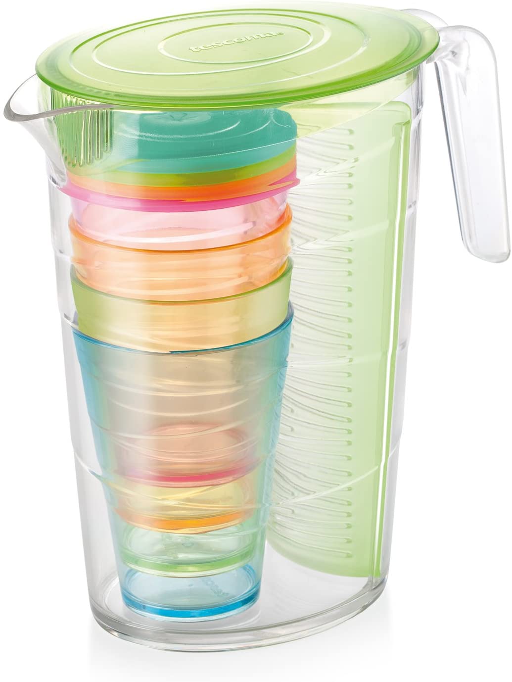 Tescoma Mydrink 308802.25 Jug 2.5 l drinking cup with lid, Plastic, green, 23 x 13 x 23.2 cm 1 Unit