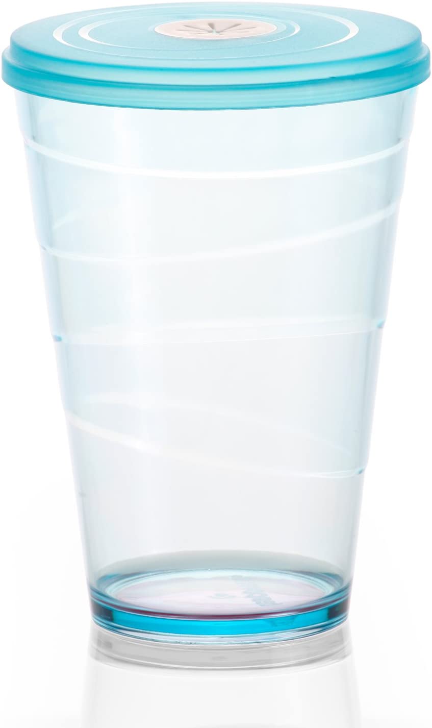 Tescoma Mydrink 12-Piece Mug with Lid, Plastic, multicoloured, 10.19 x 10.1 x 16.2 cm