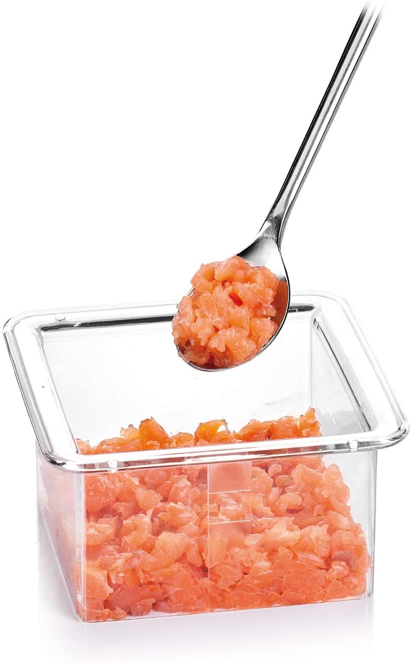 Tescoma Presto Square Cutters, Transparent / Orange Plastic, 3 Items