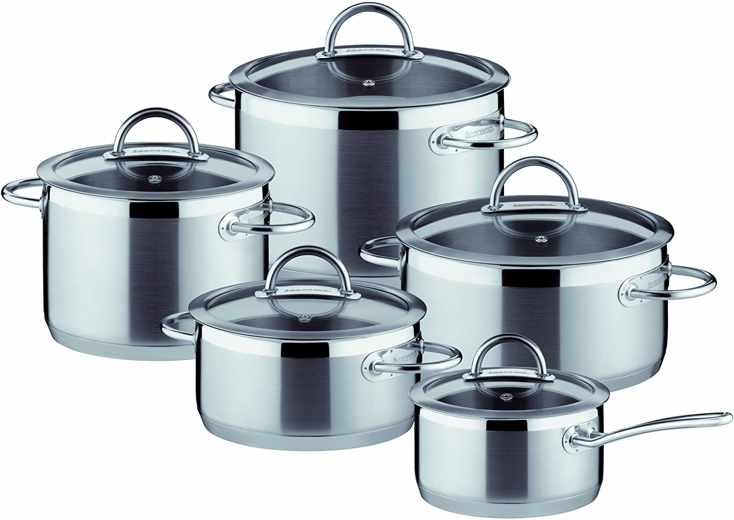 Tescoma Vision 10-Piece Stainless Steel Cookware Set