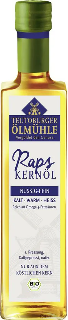 Teutoburger Raps Kernöl vielseitig anwendbar nussig fein 500 ml