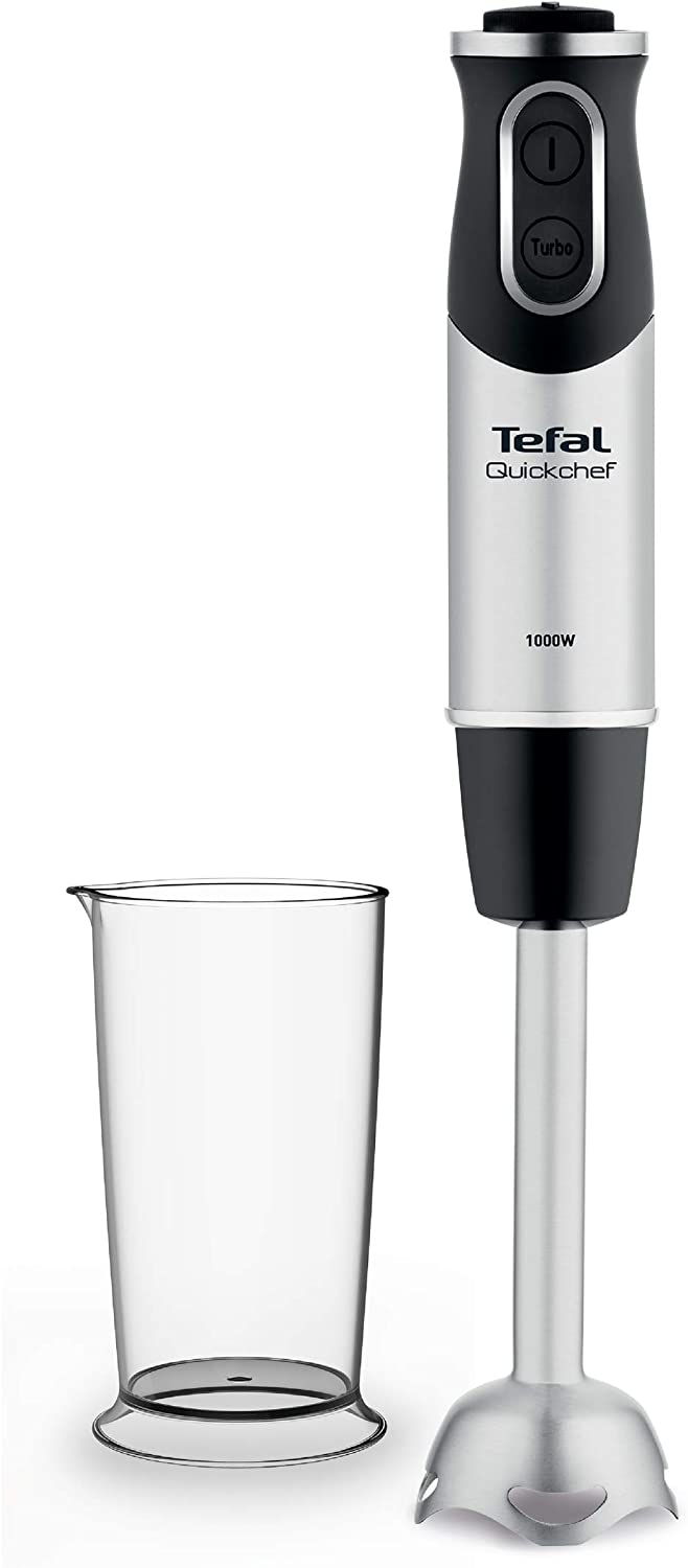 Tefal HB6588 Immersion blender 0.8L 1000W Black, Stainless steel - Mixer (0,8 l, Immersion blender, Black, Stainless Steel, China, Stainless Steel, 1000 W)