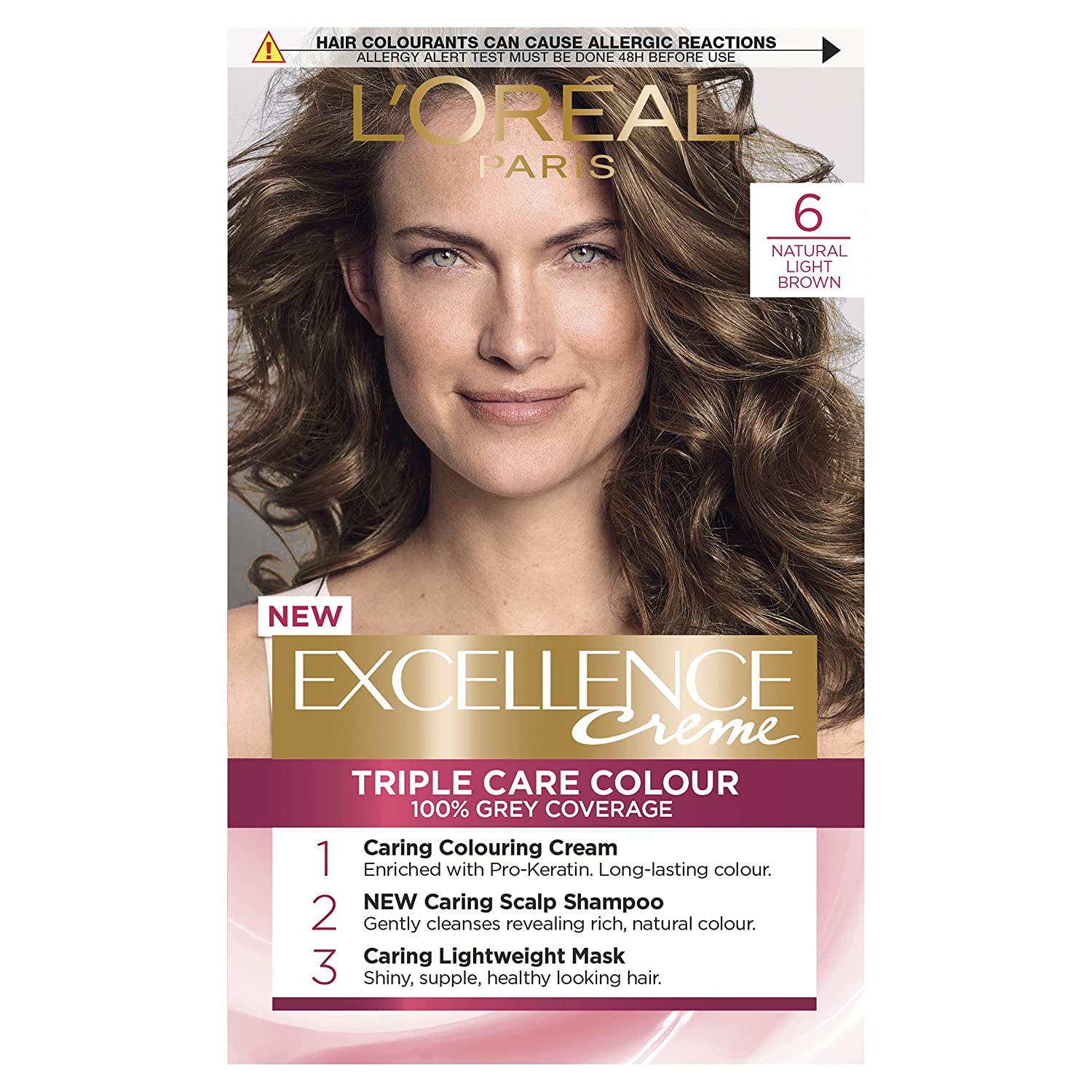 L'Oréal Paris L\'Oréal Paris L\'Oreal excellence permanent hair dye, natural brown light