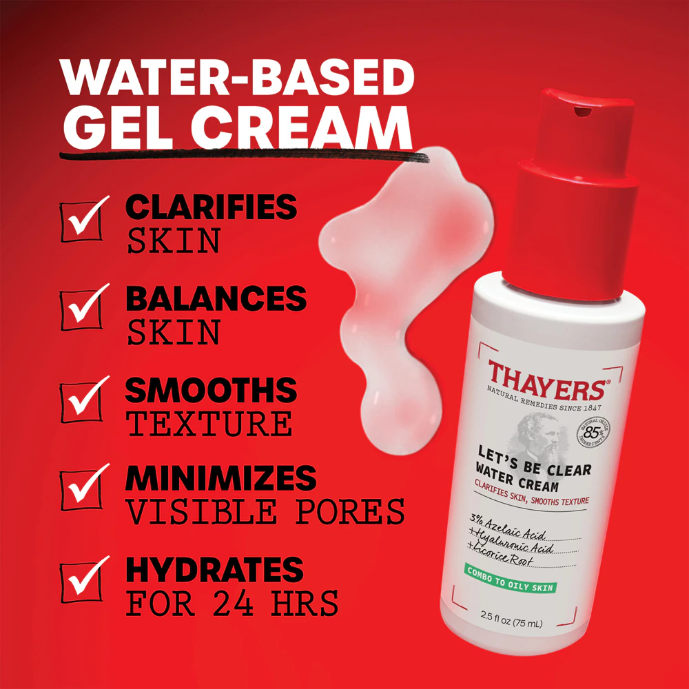 Thayers Let’s Be Clear Water Cream moisturizing face cream