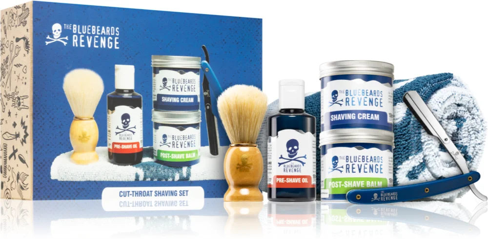 The Bluebeards Revenge Gift Sets Cut-Throat Shaving Kit Gift Set (for Face and Beard)