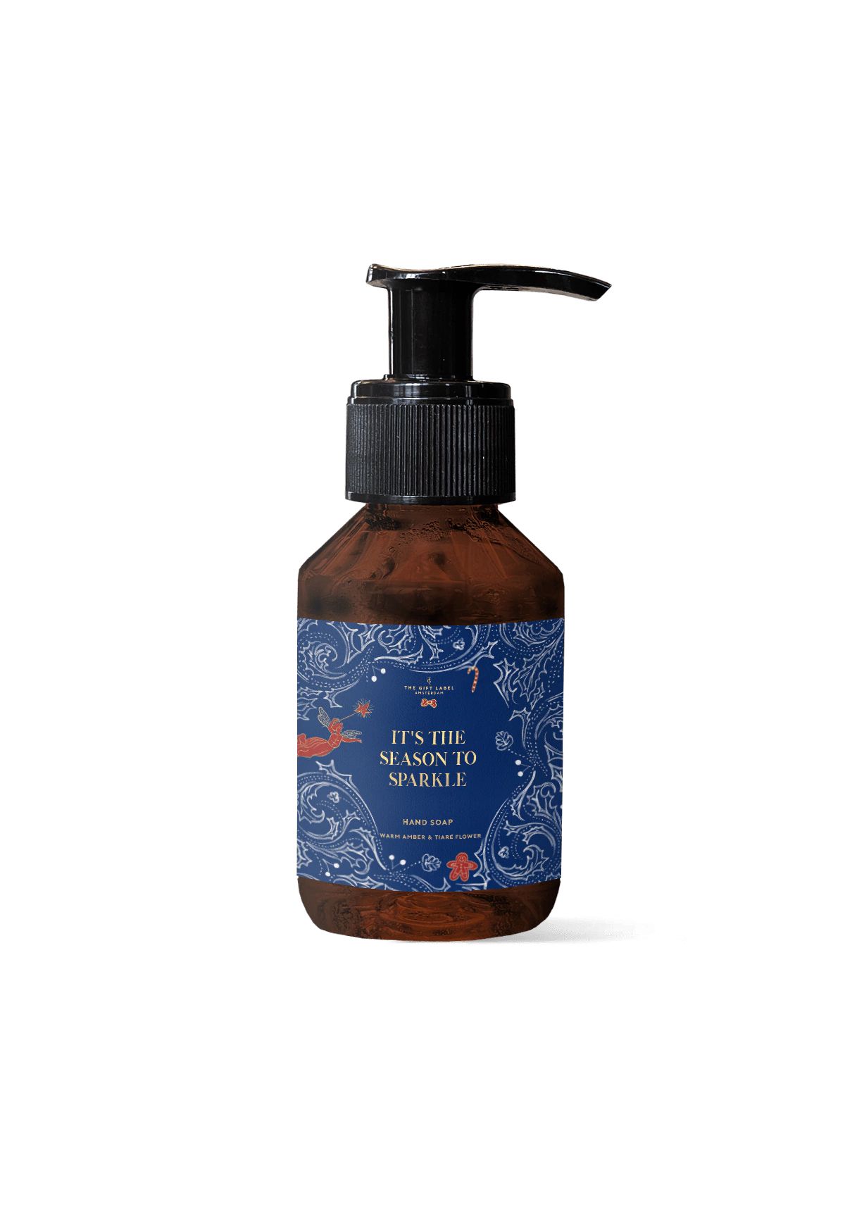The Gift Label CANDY CANE WISHES AND MISTLETOE KISSES - Warm Amber & Tiare Flower Body Care Set