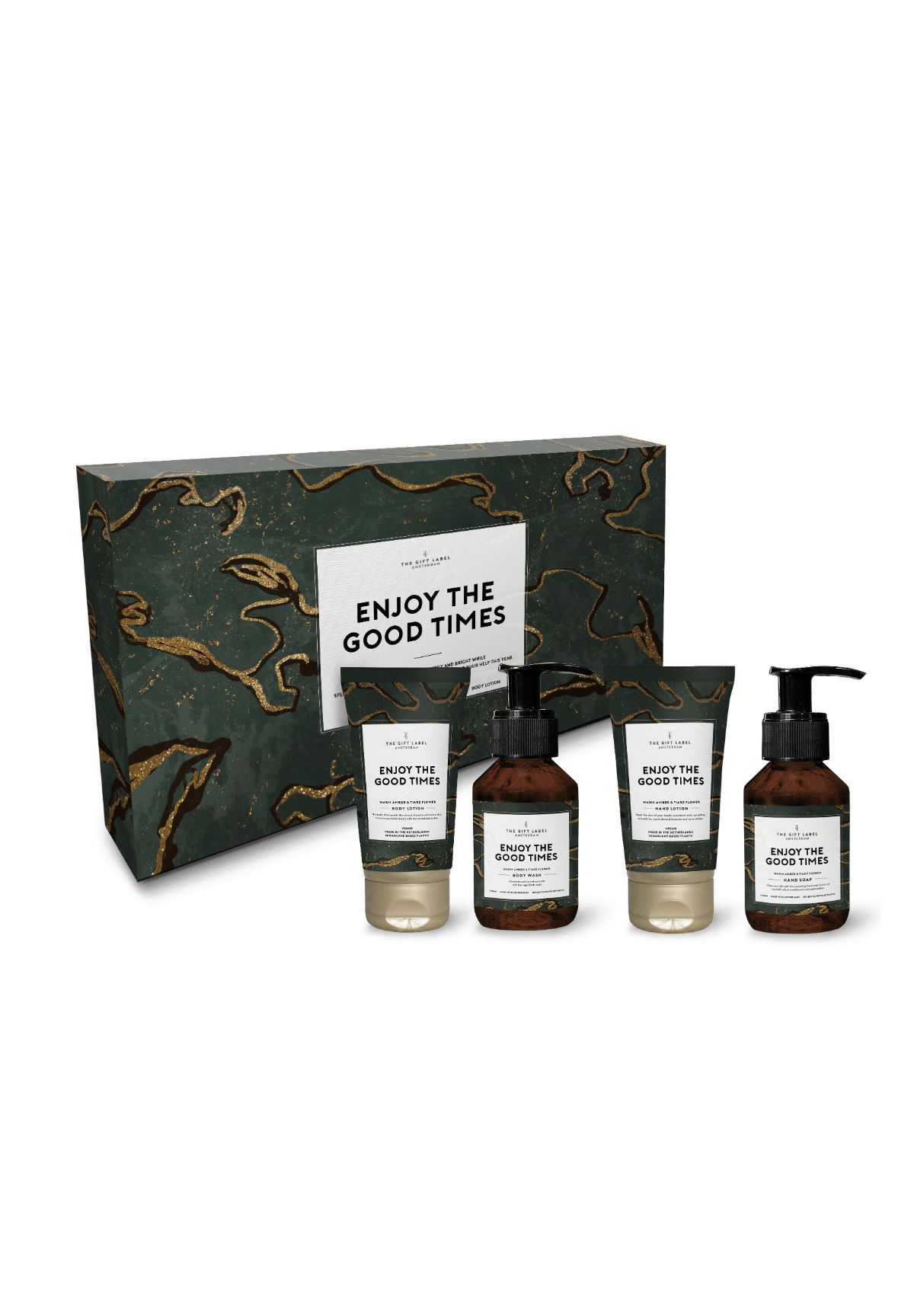 The Gift Label Enjoy The Good Times - Kumquat Bourbon Vanilla Mandarin Moschus Körperpflege-Set