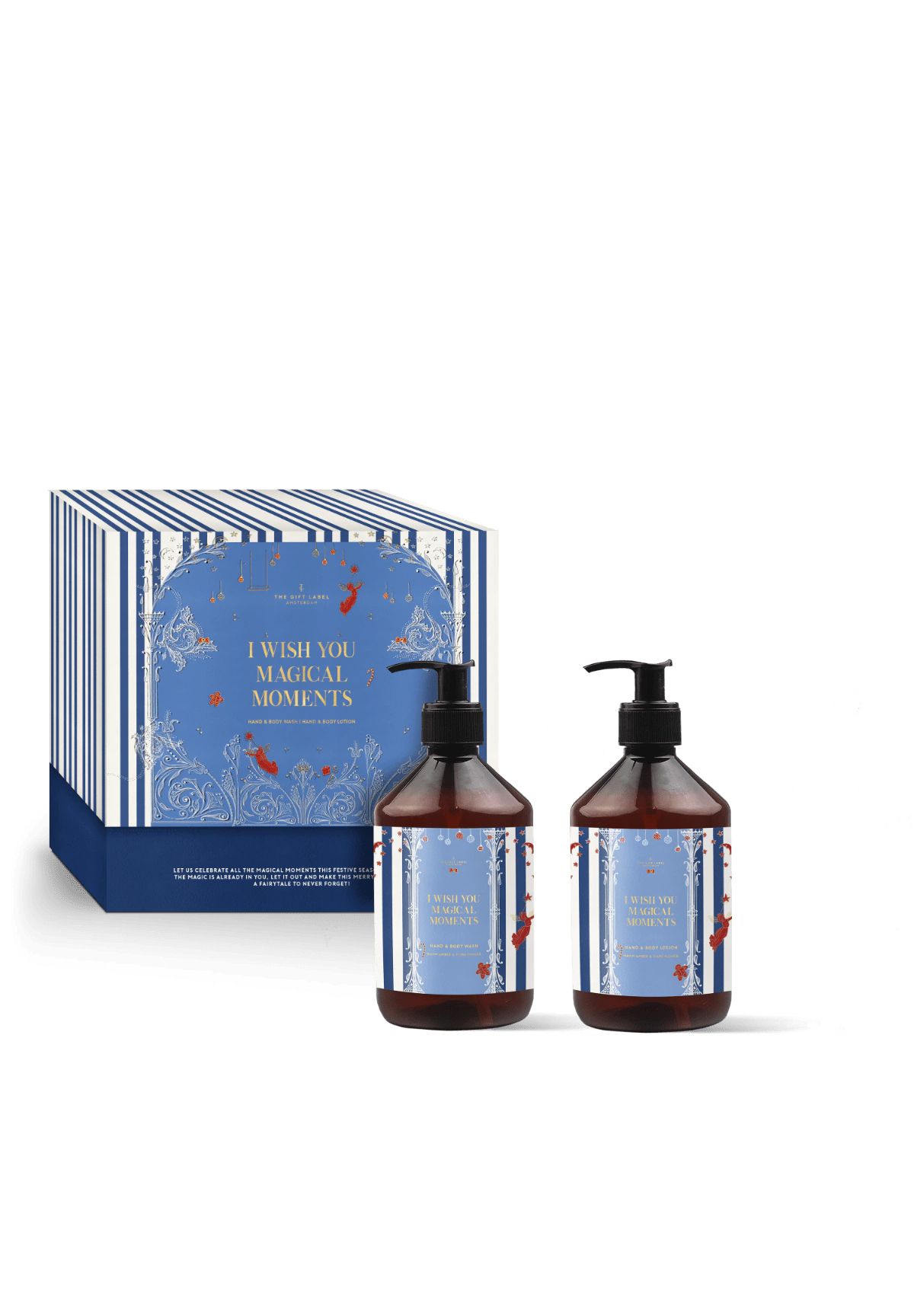 The Gift Label I WISH YOU MAGICAL MOMENTS - Warm Amber & Tiare Flower Körperpflege-Set