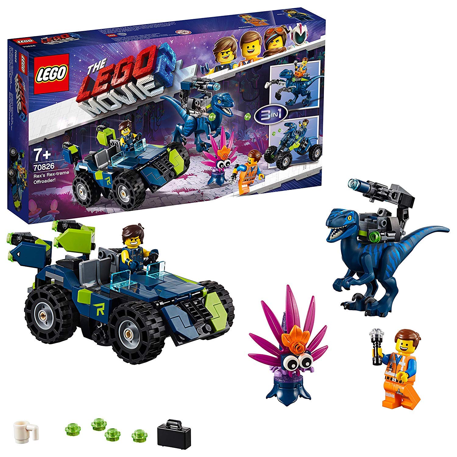 The Lego Movie 2, 70826, Rex "Rextremes" Offroad Vehicle