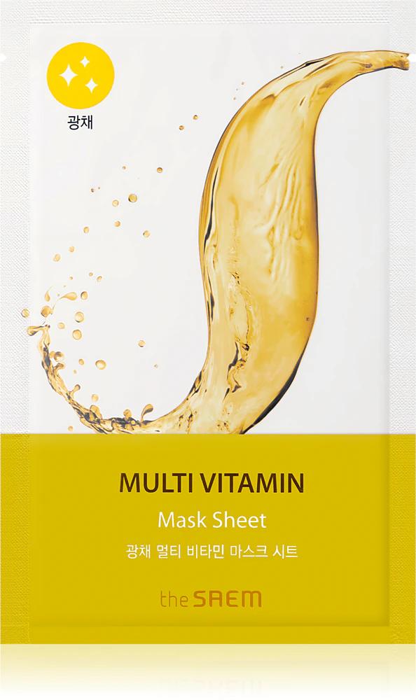 The Saem Bio Solution Multi Vitamin revitalizing textile mask to brighten the skin