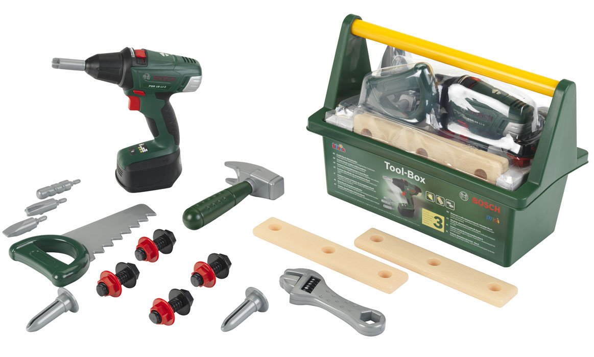 Bosch Theo Klein Toolbox With Screwdriver Boxes