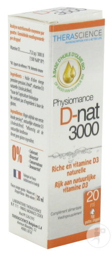 Therascience Physiomance D-Nat 3000 drops bottle 20ml