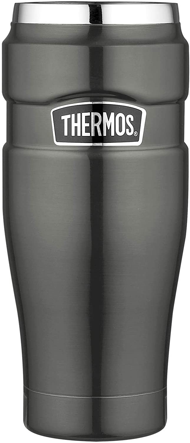 Thermos Coffee-to-Go Thermal Mug Stainless King 0.47-Litre 7 Hours Hot, 18 Hours Cold, BPA-Free