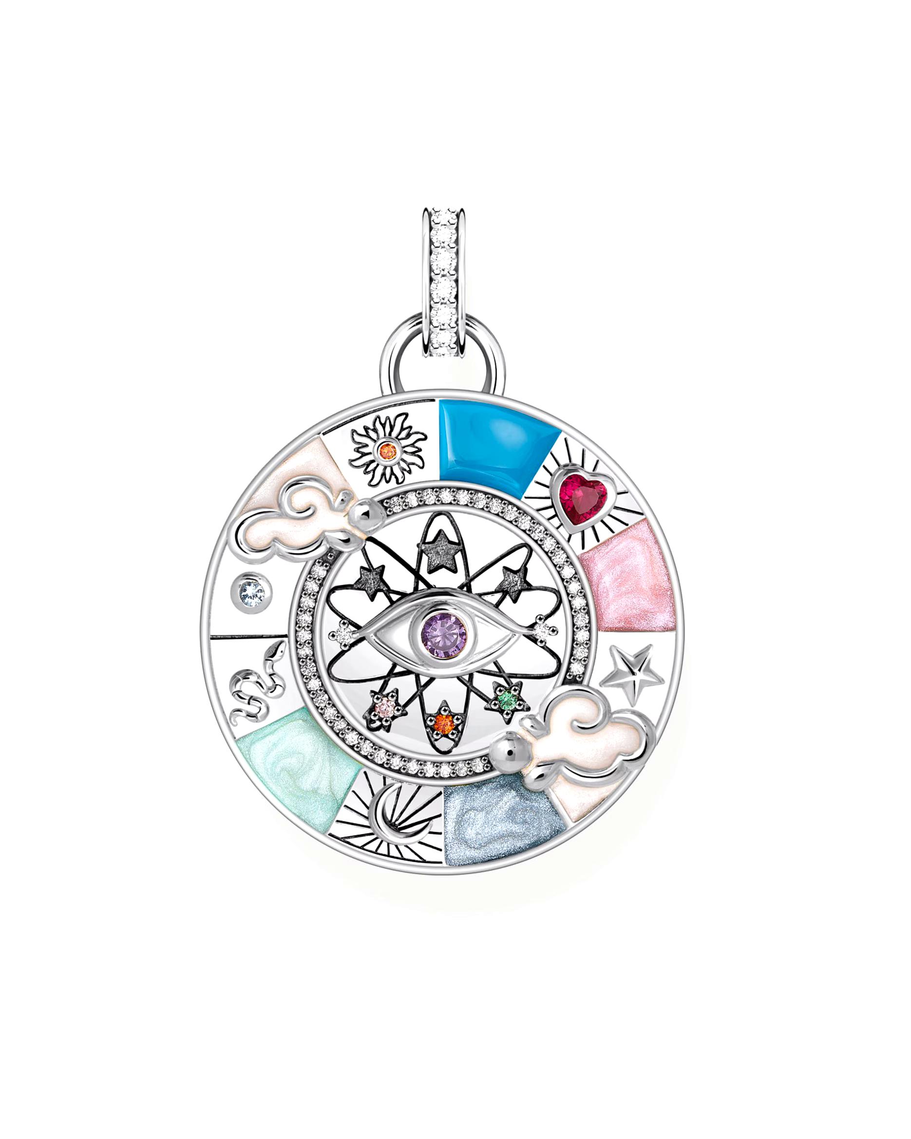 Thomas Sabo pendant pendant 925 silver, enamel